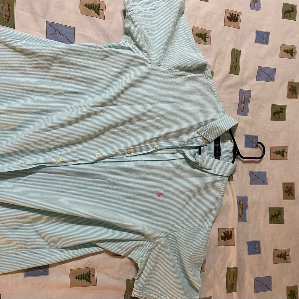 Men's Light Blue Polo by Ralph Lauren Shirt